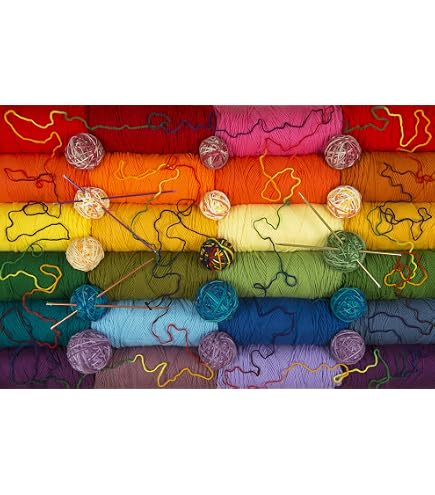Springbok 500-Piece Jigsaw Puzzle 'Yarn Cornucopia' - Made In USA, Eco-Friendly - View #9