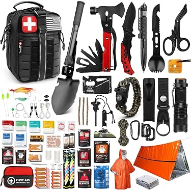 Amazon.com : Survival First Aid Kit, 190 Pcs Survival Gear and