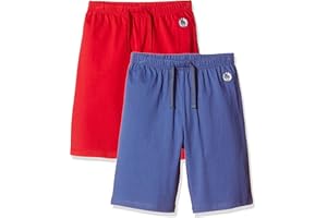 KID NATION Kids Unisex 100% Cotton Casual Pull On Shorts for Boys and Girls 4-12 Years