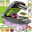 Mueller Austria Pro-Series 8 Blade Egg Slicer, Onion Mincer Chopper, Slicer, Vegetable Chopper, Cutter, Dicer, Vegetable Slicer with Container