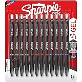 Sharpie S-Gel, Gel Pens, Medium Point (0.7mm), Assorted Colors, 12 Count