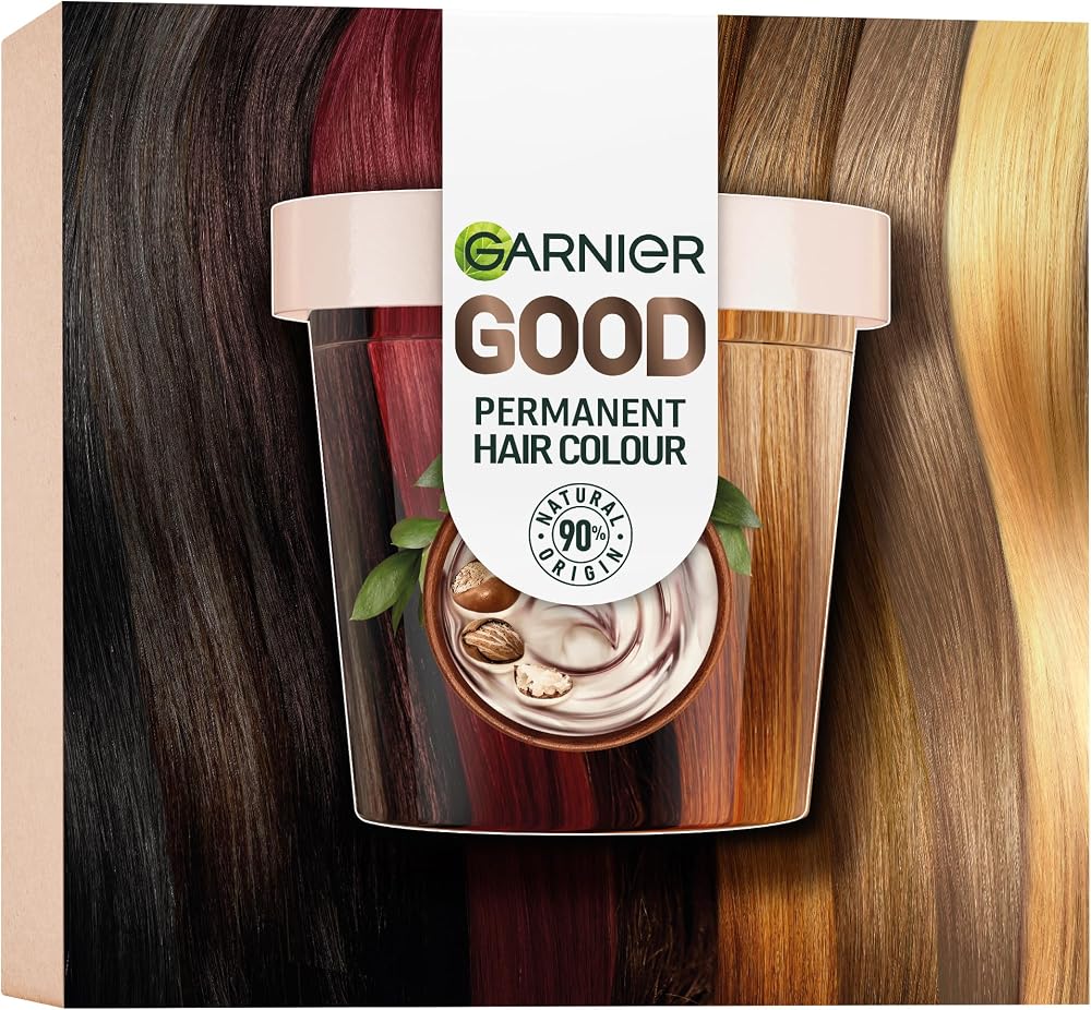 Garnier GOOD Permanent Hair Dye 5.0 Coffee Roast Brown Grey Coverage Long