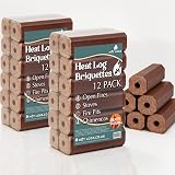GardenCo Pini Kay Briquettes 24 Logs 2x10kg High Energy Hot Firewood view 4