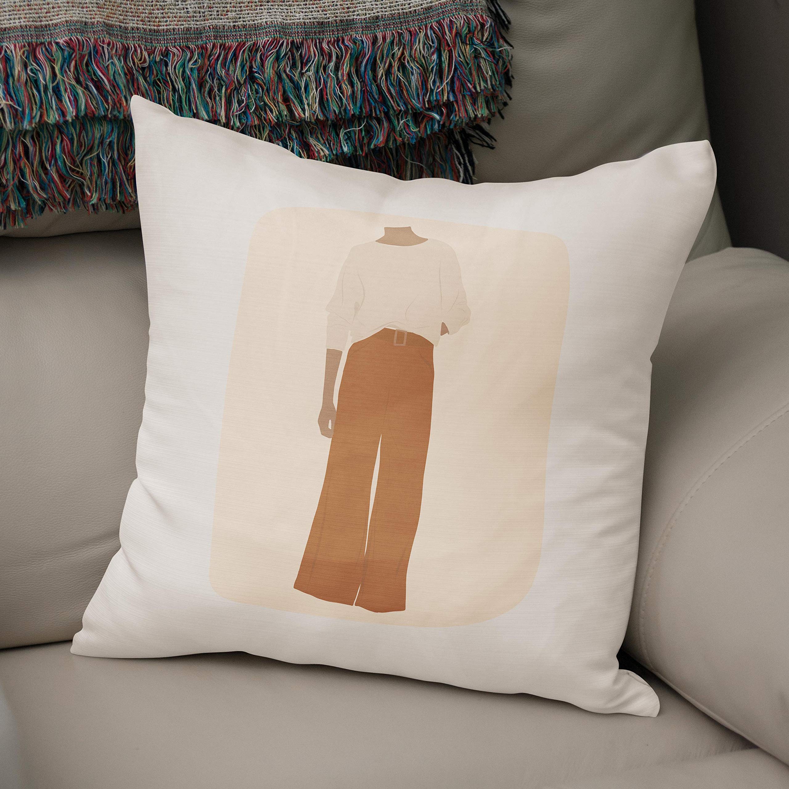 Bonamaison, Decorative Cushion Cover - 50% Cotton 50% Polyester - 43x43cm - Designed and Manufactured in Turkey