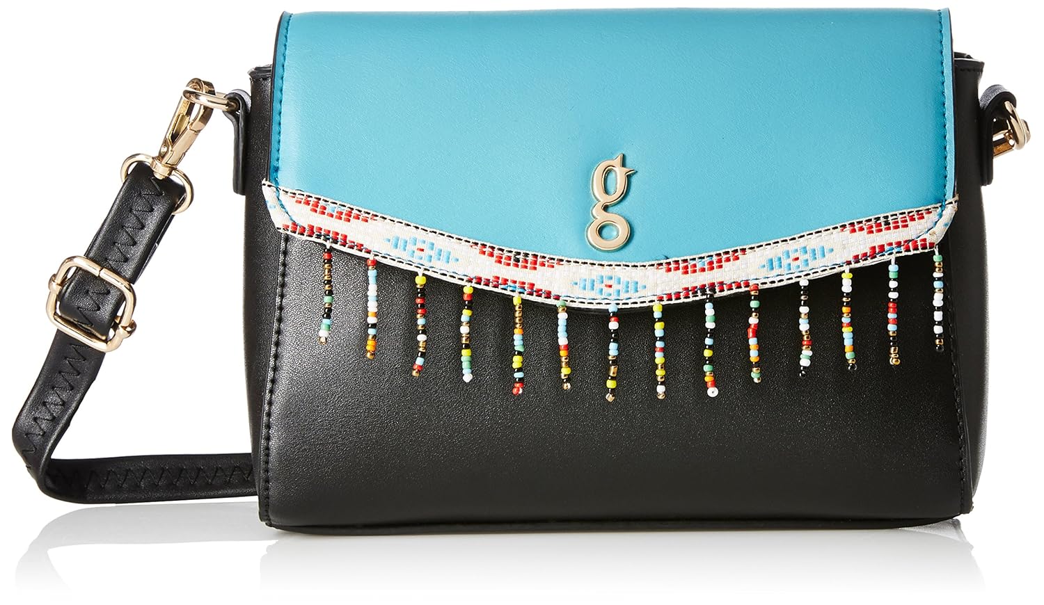 global desi fashion plus women's satchel (black) ()