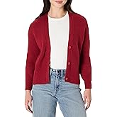 Amazon Essentials Women's Soft Touch Ribbed Blouson Cardigan