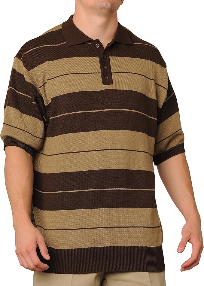 FB County Men's Charlie Brown Shirt Brown/Tan Multi Amazon.co.uk