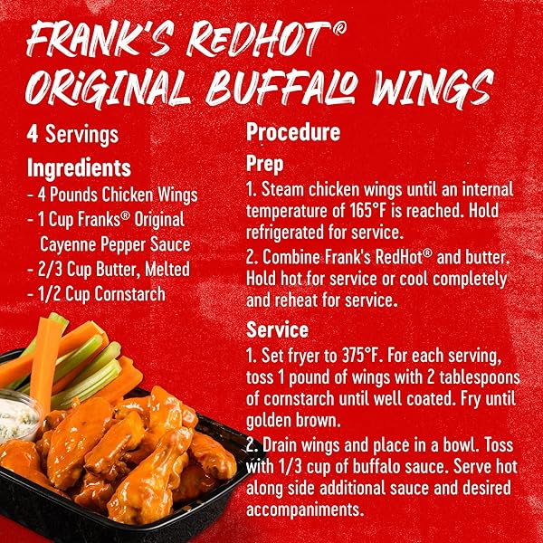 FRANKS REDHOT ORIGINAL CAYENNE PEPPER HOT SAUCE, 1 GAL – ONE GALLON BULK CONTAINER OF CAYENNE PEPPER HOT SAUCE TO ADD FLAVORFUL HEAT TO ENTREES, SIDES, SNACKS, AND MORE