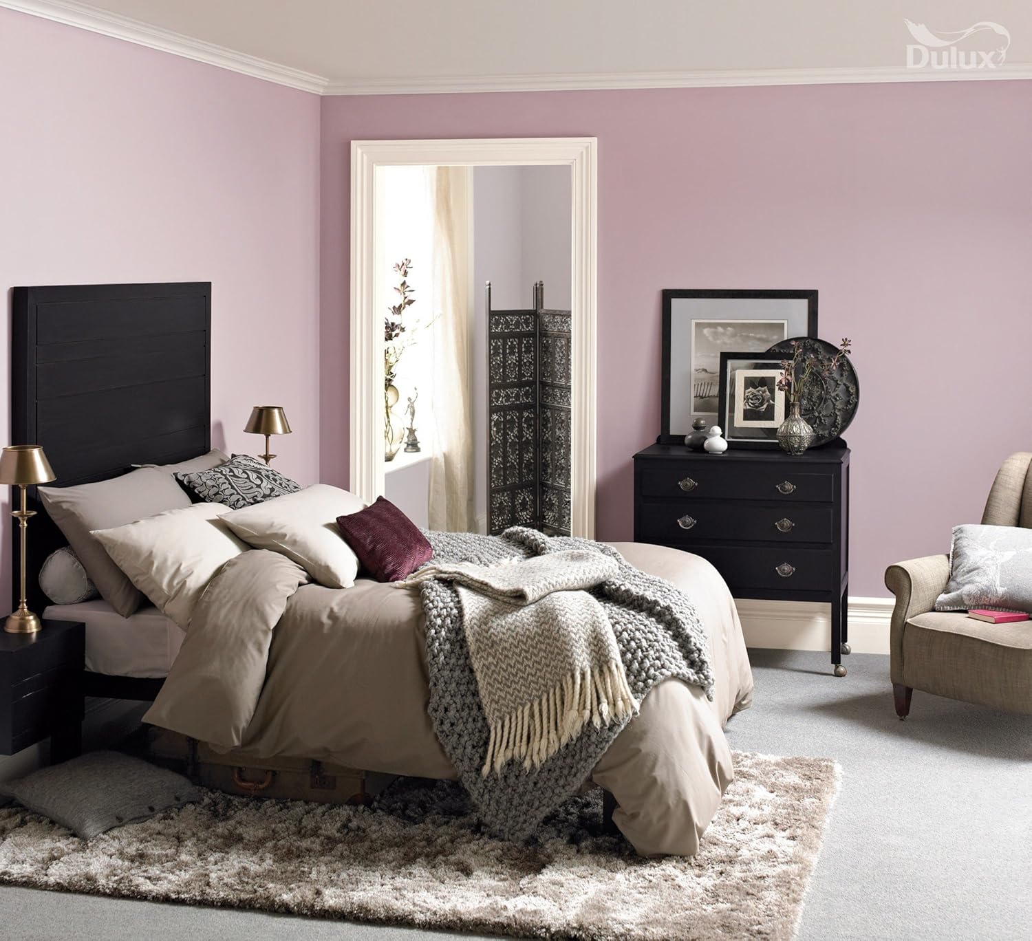 Dulux Once Matt Paint For Walls 25 L Dusted Fondant Amazonco