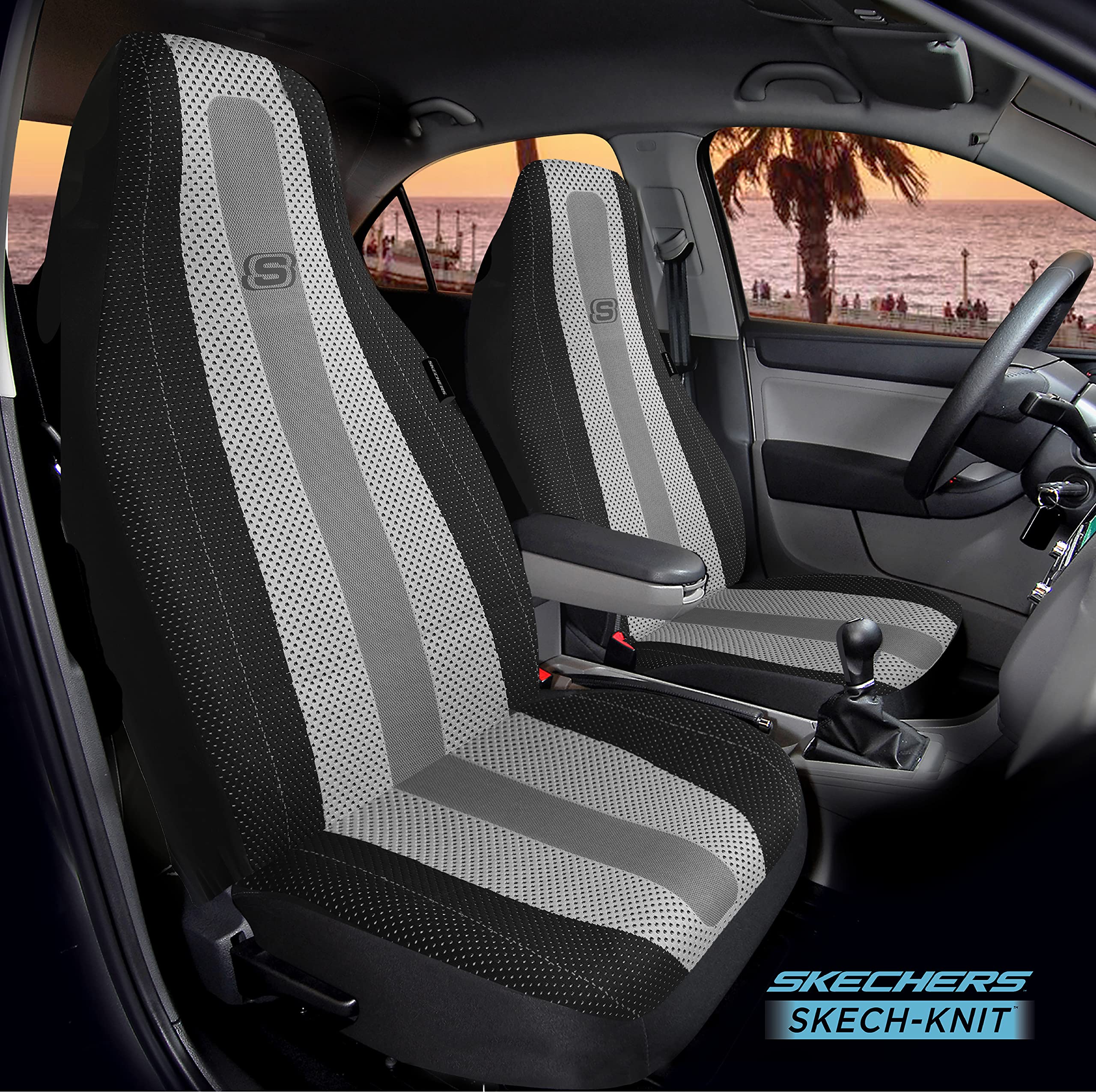 Skechers Skech-Knit Car Seat Cover, One-Piece