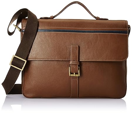 Hidesign Tan M Blue Hardsided Briefcase (HIDESIGN Brief CASE Sigmund 03 TAN)