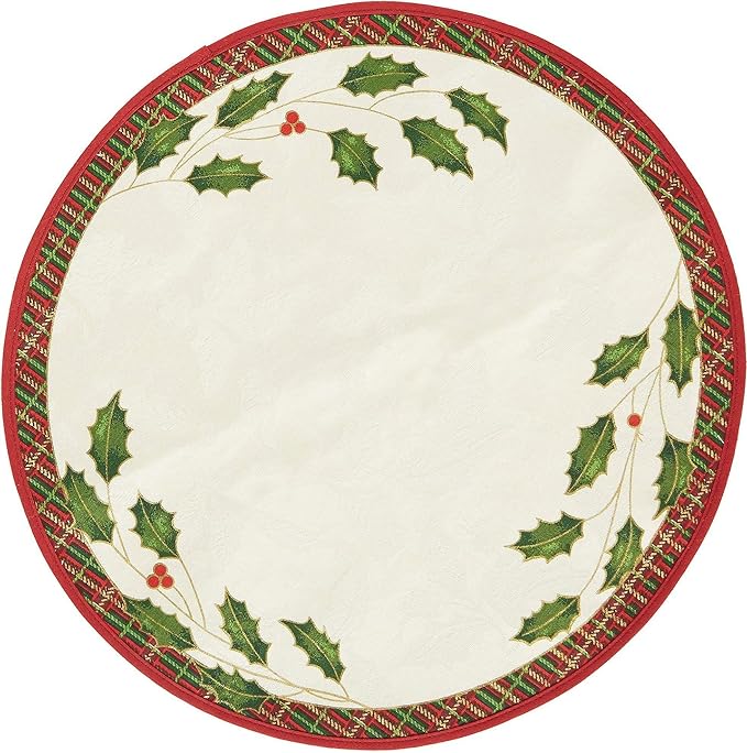 Lenox Holiday Nouveau Round Placemat Home & Kitchen
