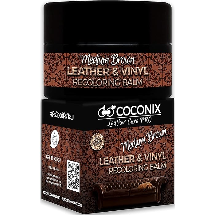 Buy Coconix Leather Recoloring Balm Medium Brown Recolor, Renew
