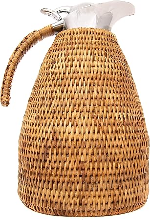 rattan wrapped thermos