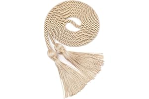 FtyFty 2Pcs Graduation Honor Cords 68" Long, Double and Single, Polyester Twisted Strand with Tassels 36 Colors (Color1)