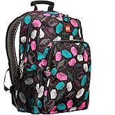 LEGO Iconic Prints Kids School Backpack Bookbag, for Travel, On-the-Go, Back to School, Boys and Girls, with Adjustable Padded Straps and Fun patterns, Multicolor Brick