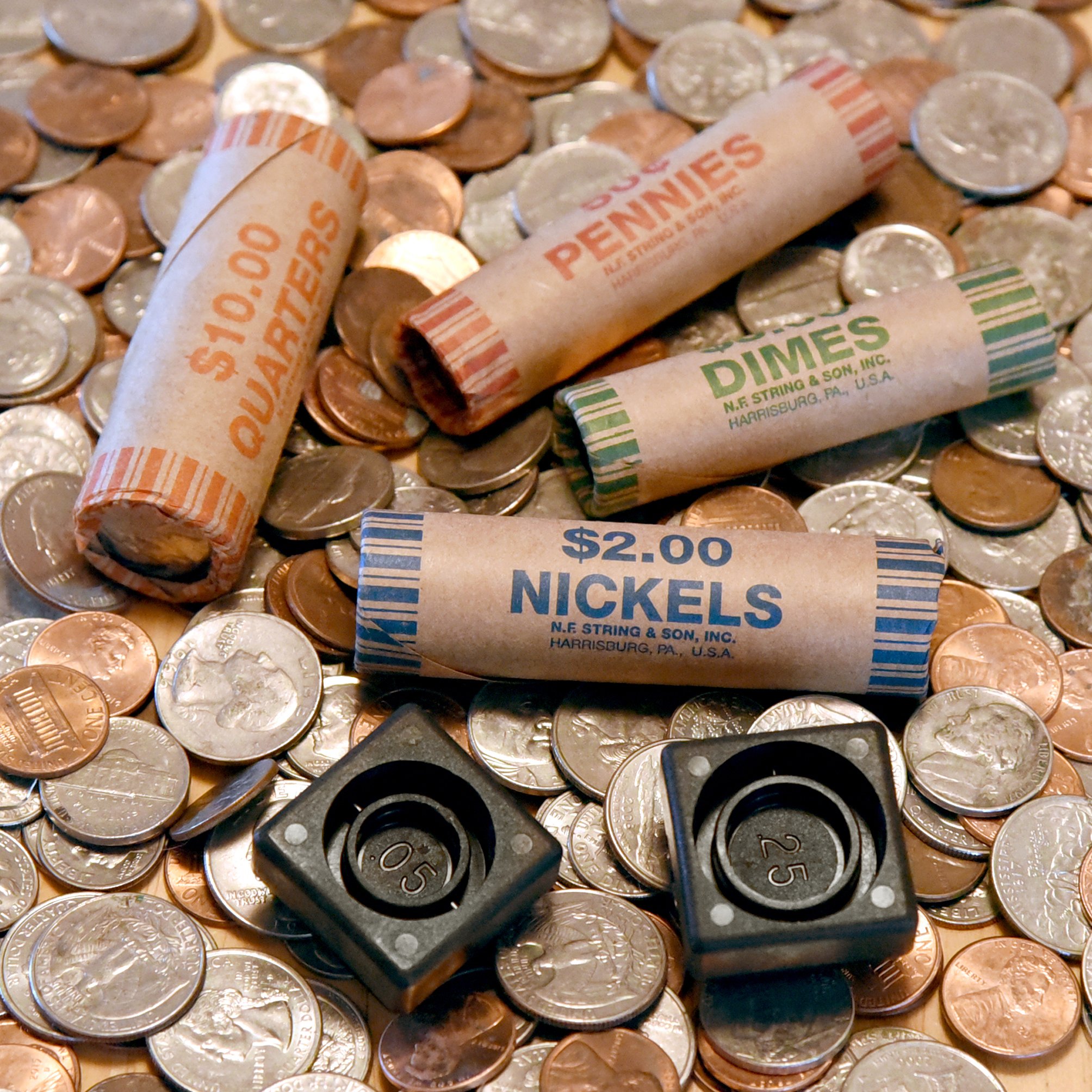 150 Coin Wrappers Twist N Crimp Wrapper Sealer Made in USA Preformed