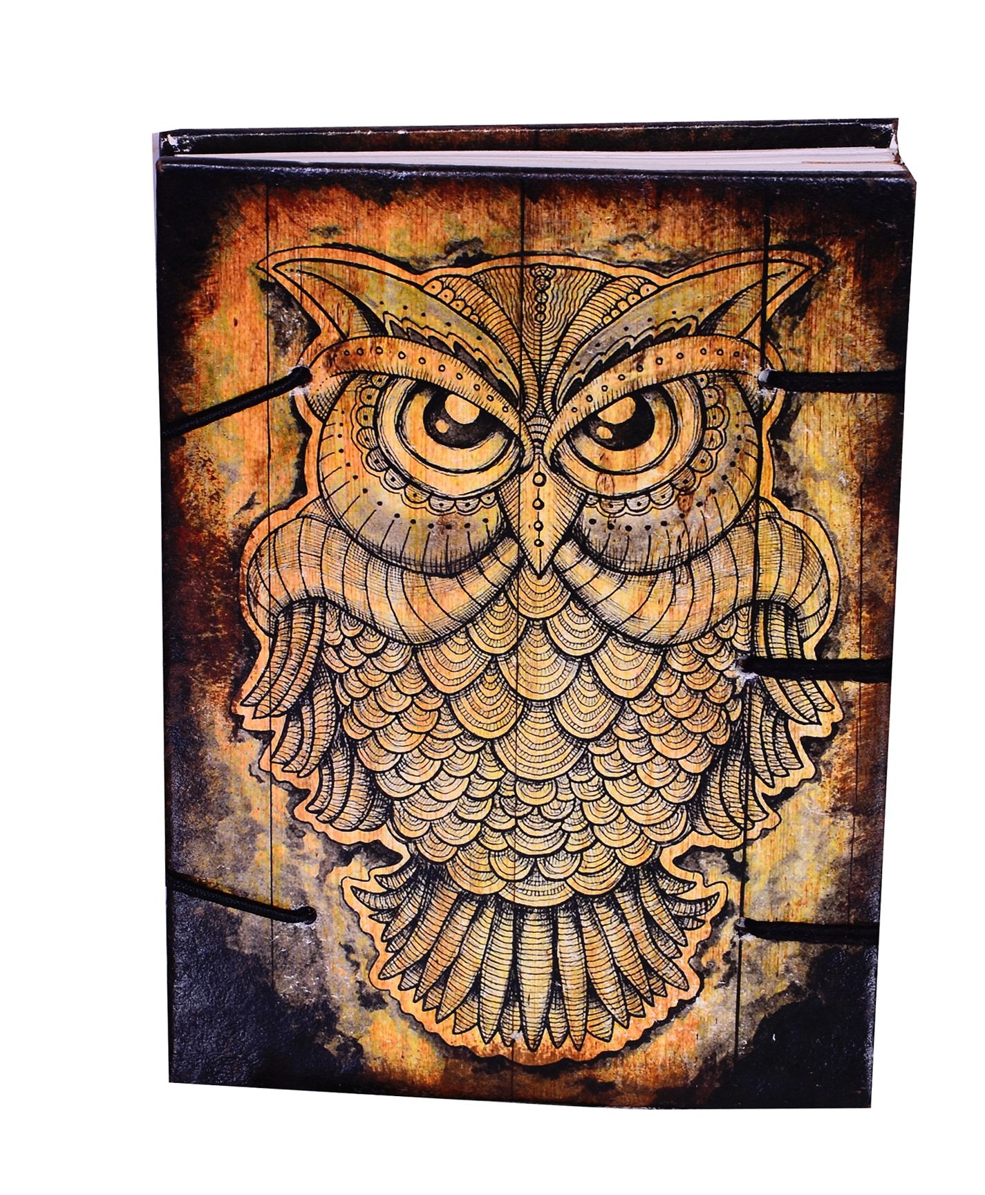 Purpledip Vintage Diary Notebook 'Wisdom Of The Jungle': Handmade Paper Journal for Corporate Gift or Personal Memoir (10526)
