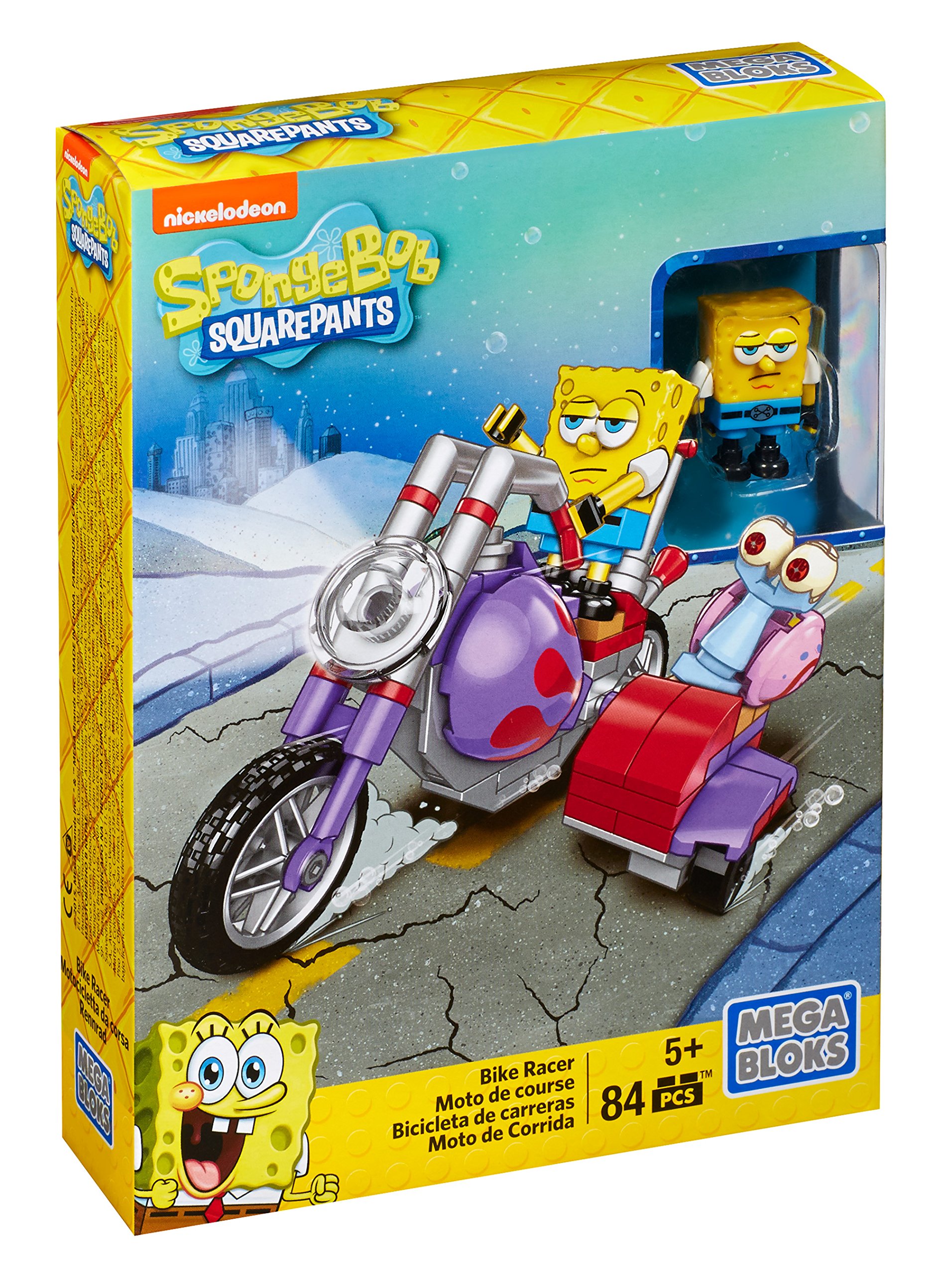 Mega Bloks Toys Spongebob Squarepants Bike Racer Figure Playset