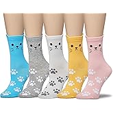 Leotruny Cute Socks Women Cat: Animal Novelty Socks for Women Girls - Ladies Funny Socks with Gift Box