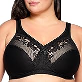 Glamorise Women's Full Figure Wirefree Minimizer Support Bra #1003