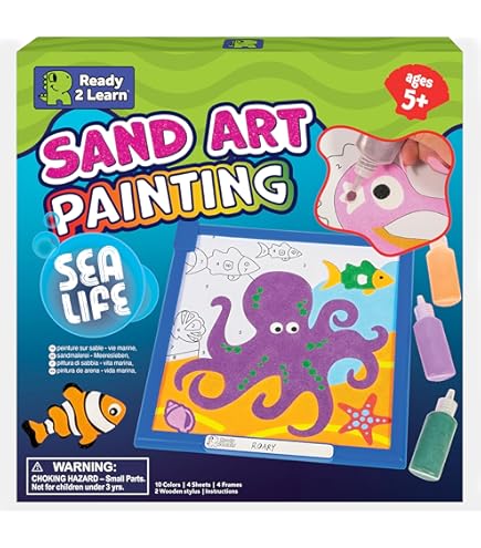Sand Painting Créez De Superbes œuvres D'art Sur Le Sable De Plage - Kit De Peinture De Coquillages à Faire Soi-même Par Carte à Sabler