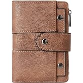 CLUCI Small Wallet for Women Leather Slim Womens Wallet Bifold Multi Card Holder Organizer Designer with Removable ID Window