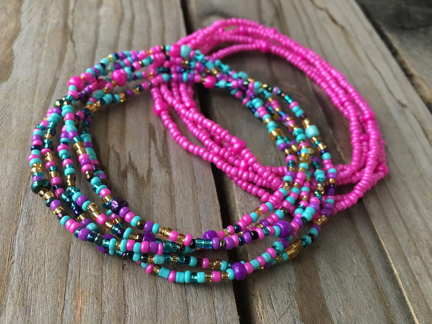 multi strand waist beads