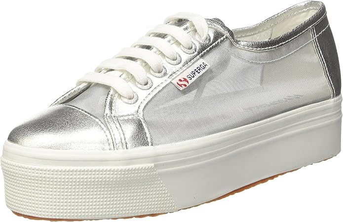 superga zeppa argento