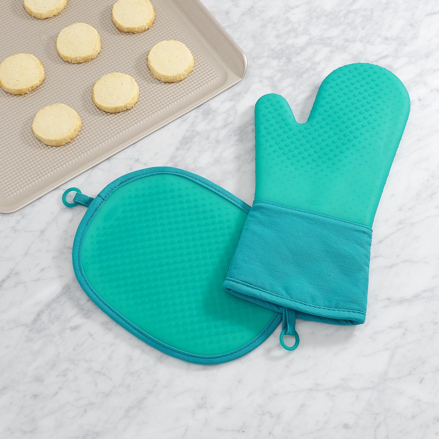 OXO Good Grips Silicone Pot Holder- Teal: Kitchen & Dining