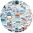 100 PCS Swimming Stickers, Swimmer Stickers Vinyl Waterproof Stickers for Water Bottle Laptop Luggage Helmet Skateboard Snowboard Guitar Scrapbook Phone Gifts for Teens Girls Kids Adult