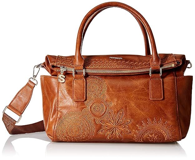 Desigual Damen Bag Dark Amber Loverty Women Henkeltasche, 9x24x29.5 cm