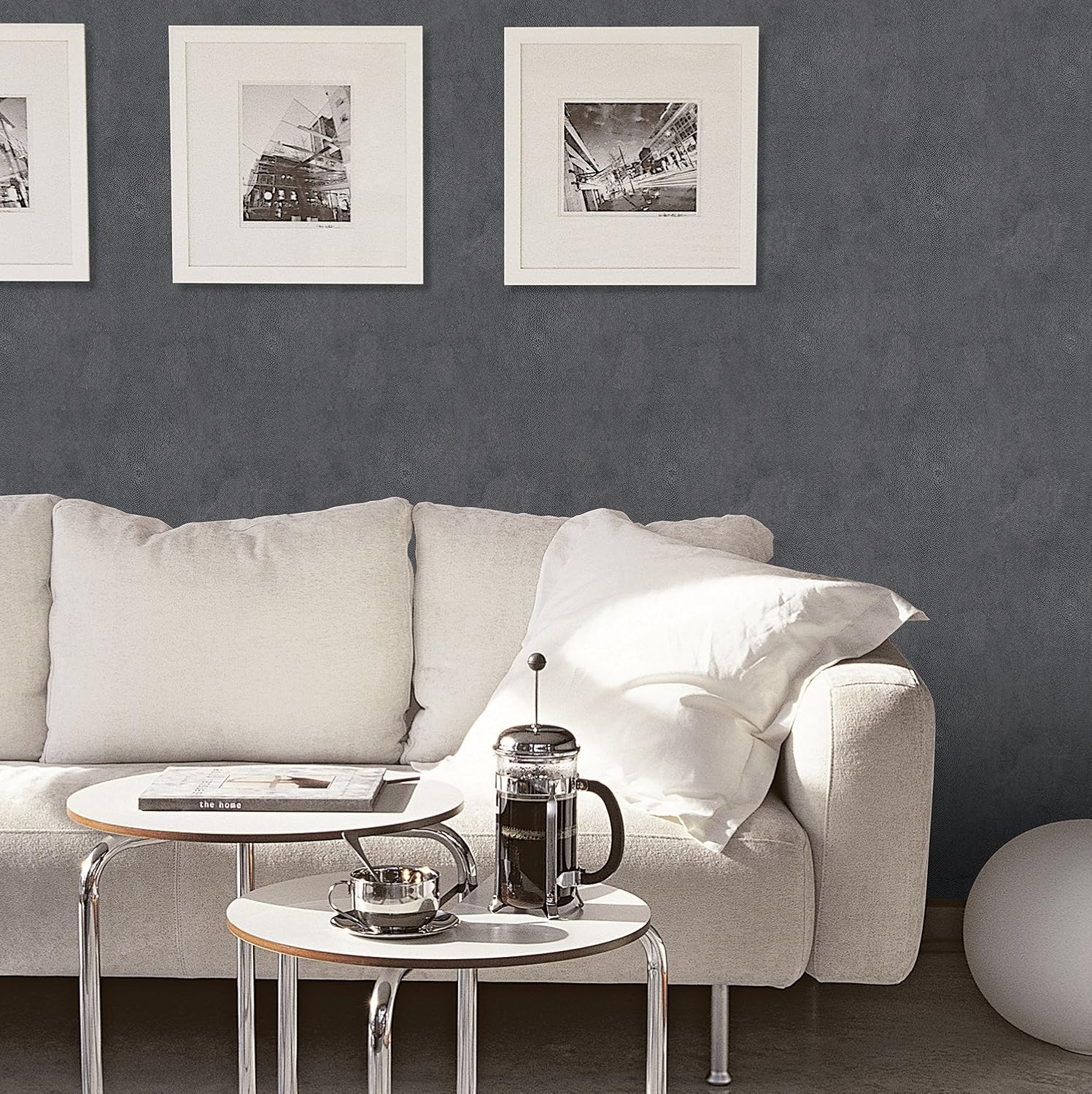 Galerie G67473 Natural FX Wallpaper Roll, Silver, Dark Grey - Image 3