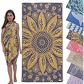 Premium Turkish Extra Large Beach Towels Oversized (69 inch x 37 inch) - Thin Beach Towel Quick Dry for Travel, Vacation, Cruise, Pool and Swimming – Lightweight, Sand Free – 100% Turkish Cloud Cotton