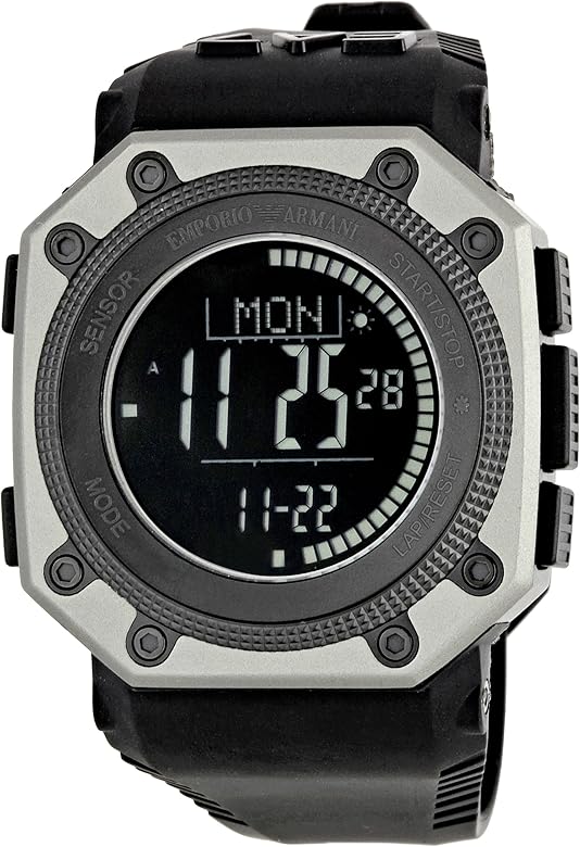 digital watch armani