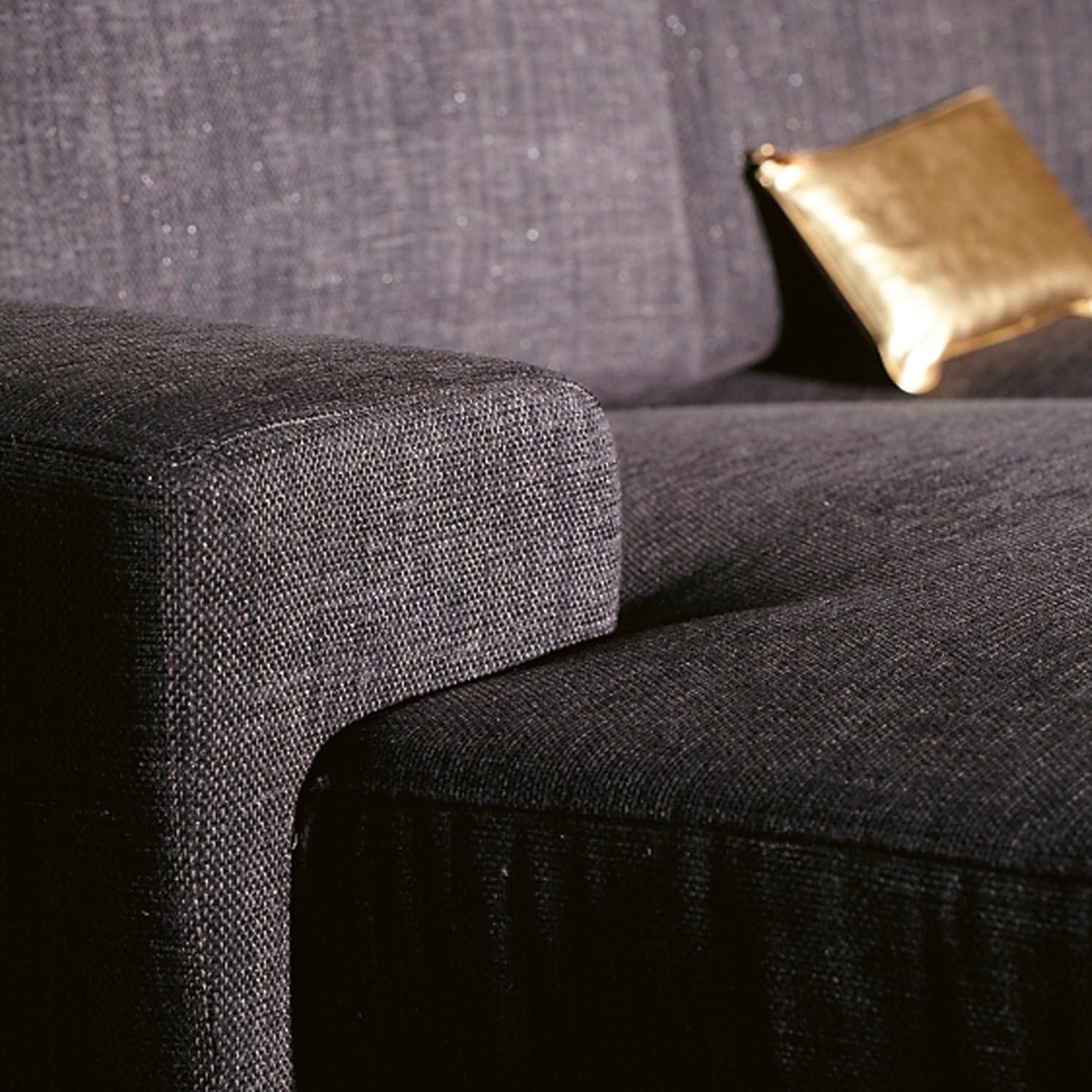 Gent Sofa 2 Sitzer Mit Longchair Links Schwarz Amazon De