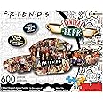 AQUARIUS Friends Central Perk Puzzle (2-Sided Shaped 600 Piece Jigsaw Puzzle) - Glare Free - Precision Fit - Officially Licensed Friends TV Show Merchandise & Collectibles - 34x12 in