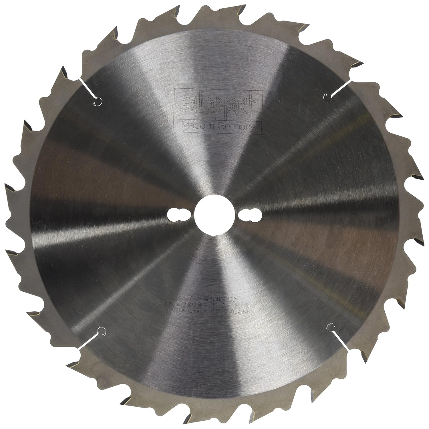 Scheppach HW Diameter Circular Saw Blade 315 x 30 mm, 2.8 mm, 20Z for