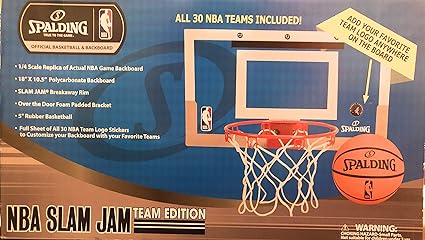 spalding nba slam jam mini hoop over the door unit