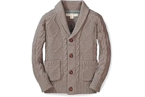 Hope & Henry Boys' Shawl Collar Sweater Cardigan