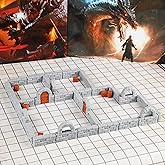 Dungeon Walls 40pcs 28mm Miniature RPG Modular System DND Terrain Building Accessories for Tabletop Role Playing Scenes, Gift