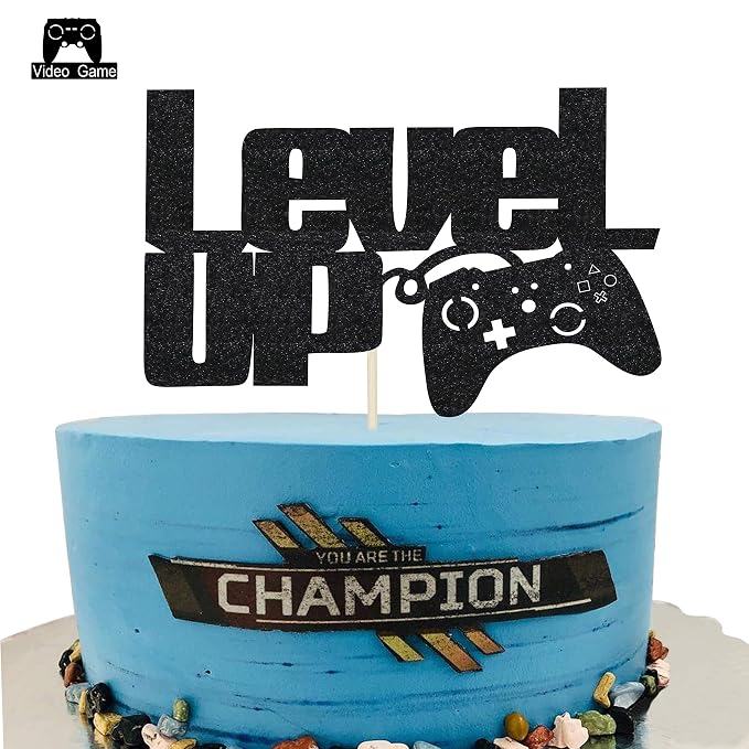 Kapokku Video Game Cake Toppers Happy Birthday Party Favors