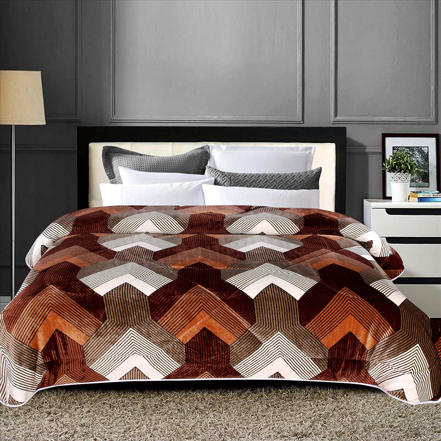 Buy BSB HOME® AC Blanket Micromink Warm Sherpa Super Soft Flannel Printed Blanket for Summer