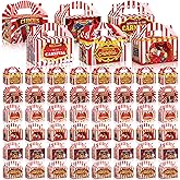 Dunzoom Carnival Themed Treat Boxes Circus Party Cardboard Treat Candy Box Carnival Favor Boxes Paper Gift Container for Birthday Holiday Party Gift Wrapping (48 Pcs)