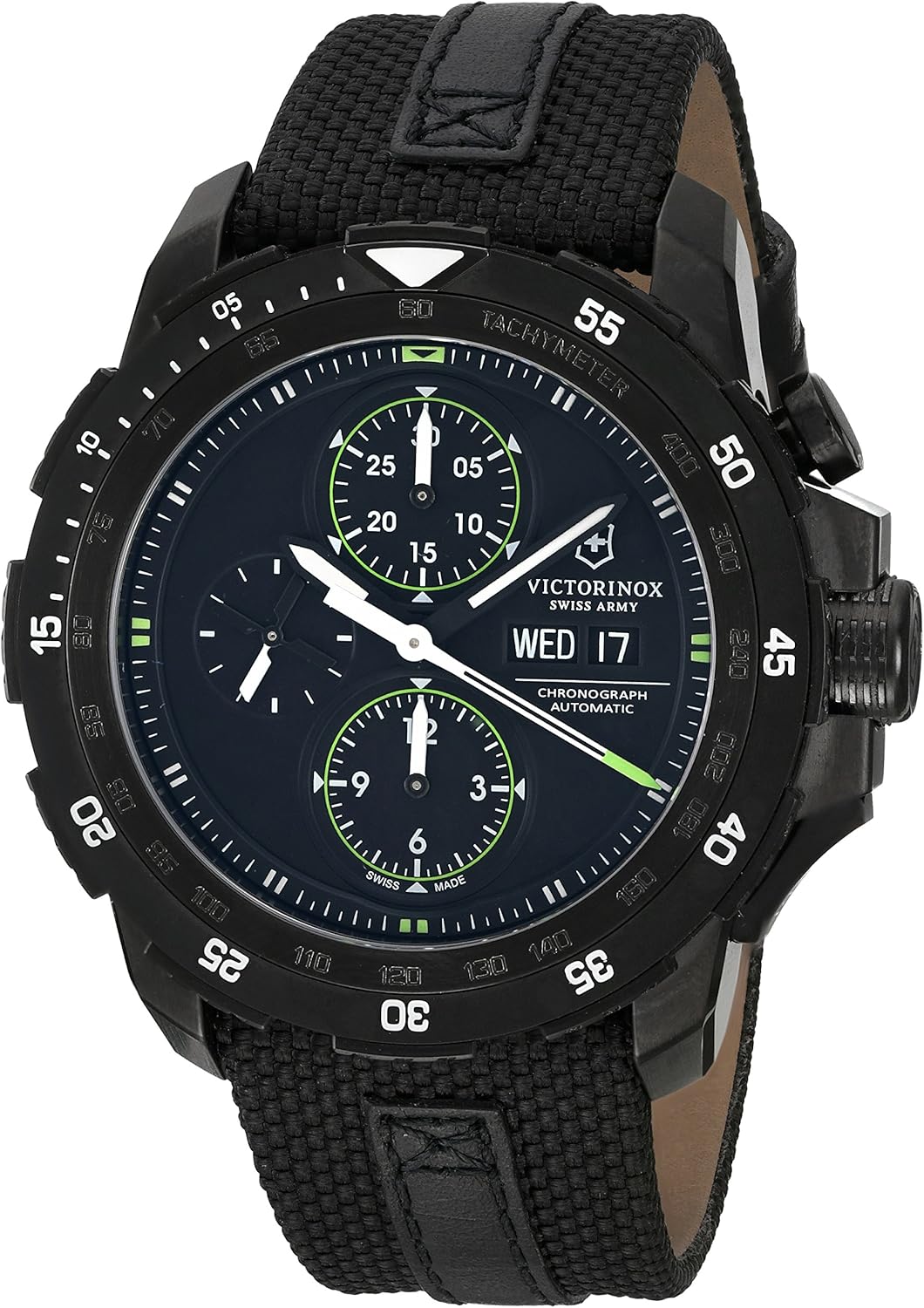Victorinox Swiss Army Men's 241527 Alpnach Black Chronograph Dial Watch Amazon.ca Watches