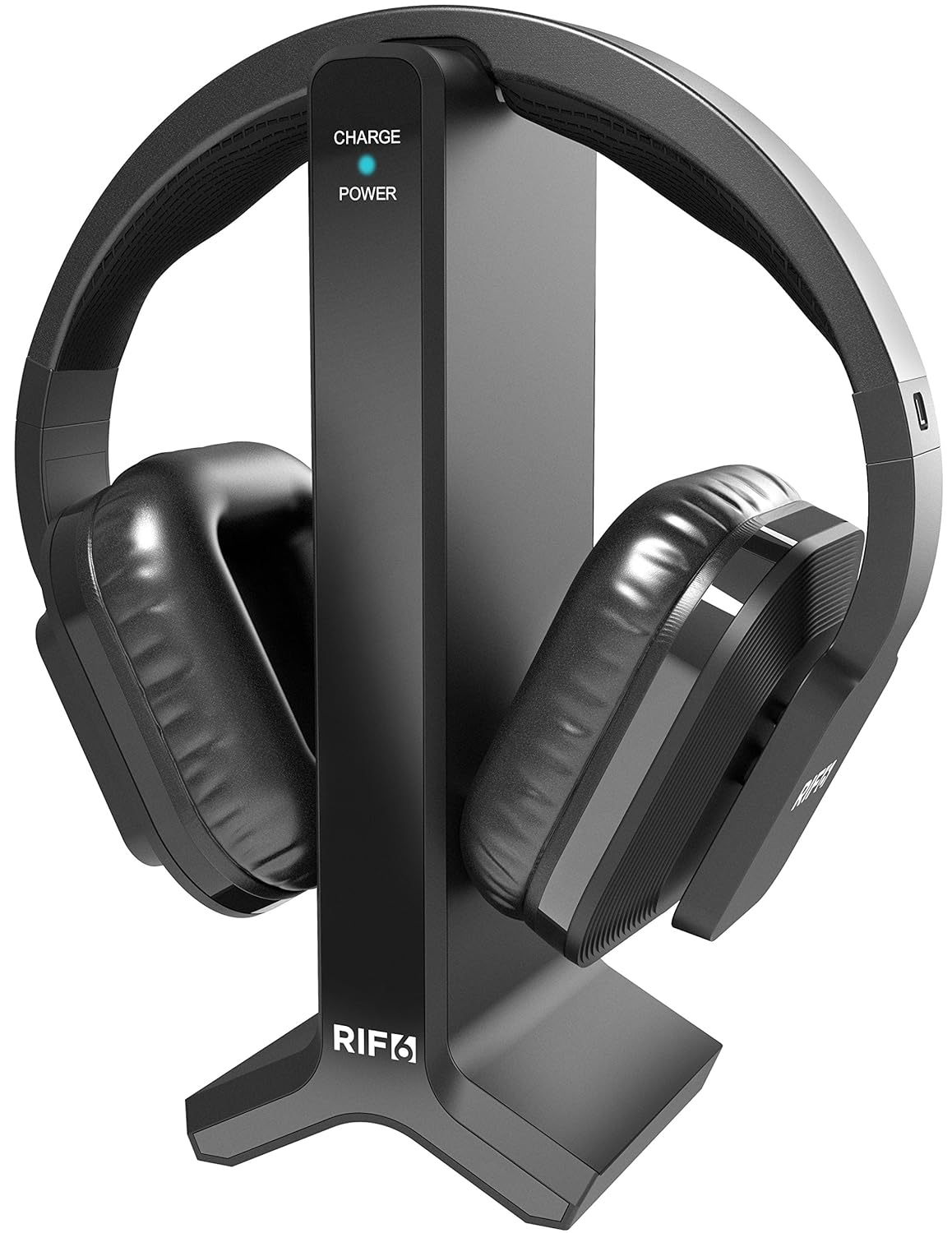 RIF6 Wireless TV Headphones 2.0 Over Ear Cordless Headphone with RF