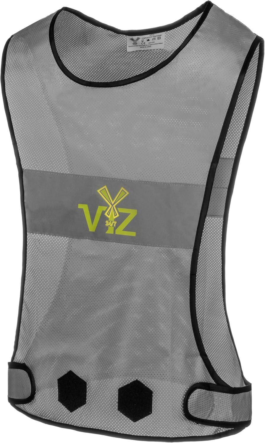 247 Viz Blaze - Reflective Vest 360 - Be Seen from All Angles While Running, Walking Jogging, Cycling, Horseback Ridding & on a Motorcycle, High Visibility with Full Reflective Surface Area : Clothing