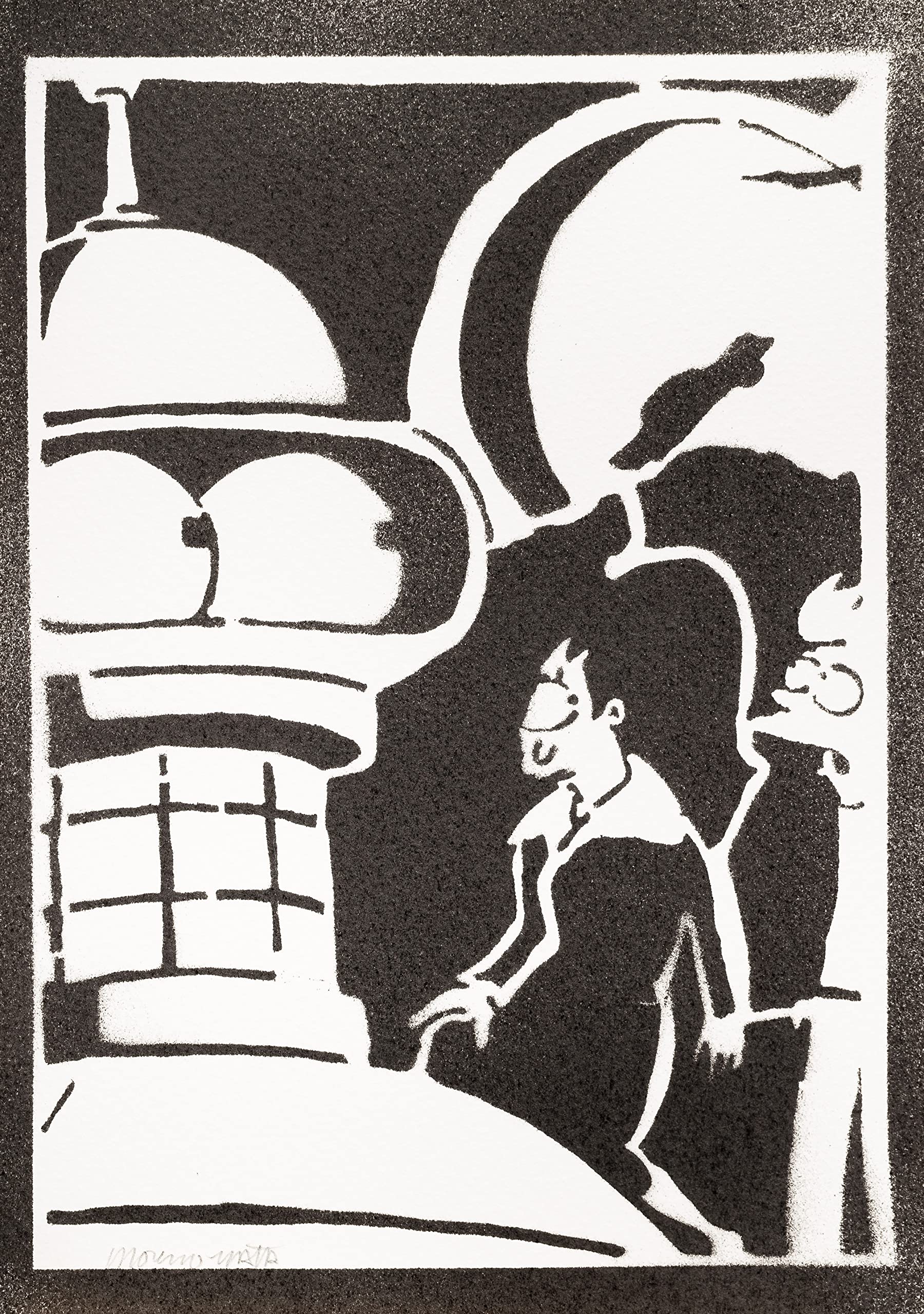 moreno-mata Real Handmade Graffiti Futur... Bender TV Series Poster Room Decor Home Wall Art Decoration Bedroom Gifts for Men and Women