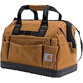 Carhartt Onsite Tool Bag, Durable Water-Resistant, Tool Storage Bag, Heavyweight w/Molded Base, 16-Inch, Carhartt Brown
