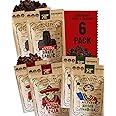 Righteous Felon Biltong Beef Jerky Variety Pack | South African Biltong Snack Packs for Adults | High Protein, Keto-Friendly, Low Sugar | Made with Premium Meats | Beef Jerky Gifts for Men | 6 Pack